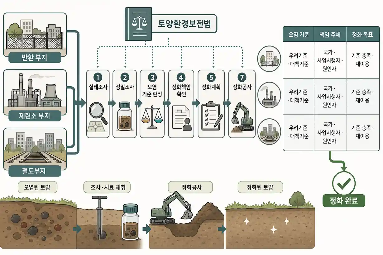 공공사업 토양오염 복원 정책 및 법적 이행 프레임워크
