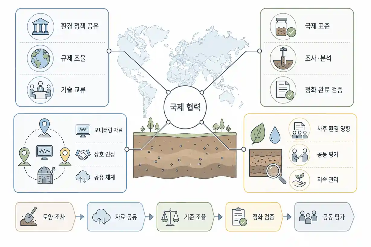 토양오염 복원 정책 및 법규의 국제 협력 프레임워크