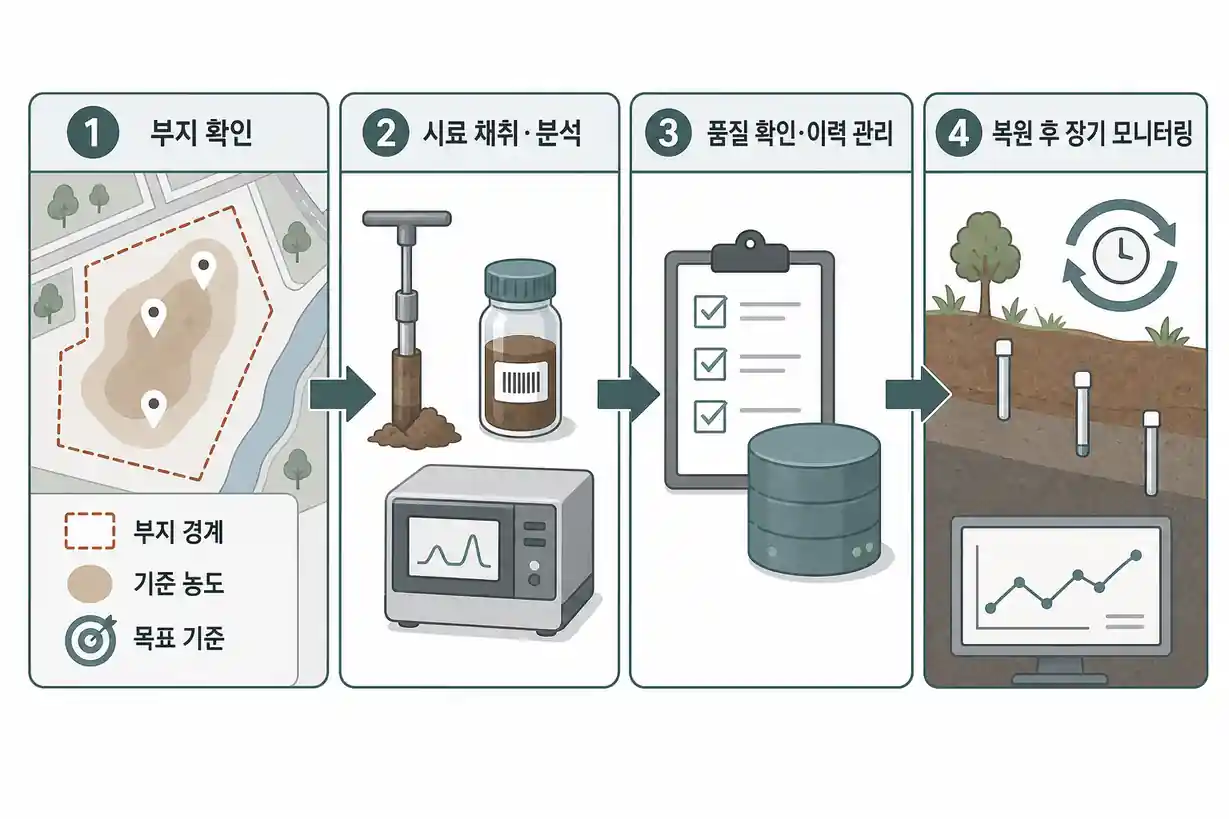 토양오염 복원 품질검증