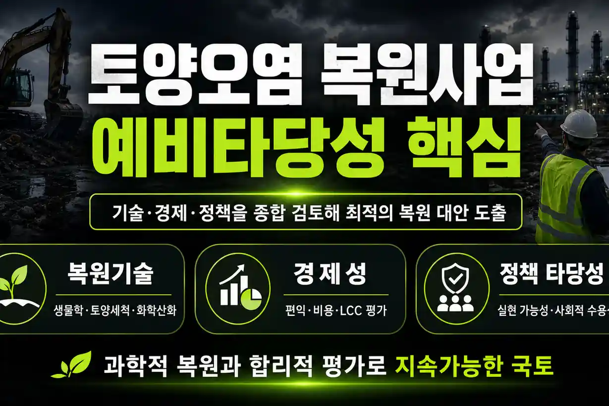 국가 주도 토양오염 복원 사업의 예비타당성 조사 지침