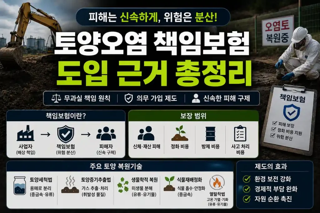 토양오염 복원기술 손해배상 책임보험