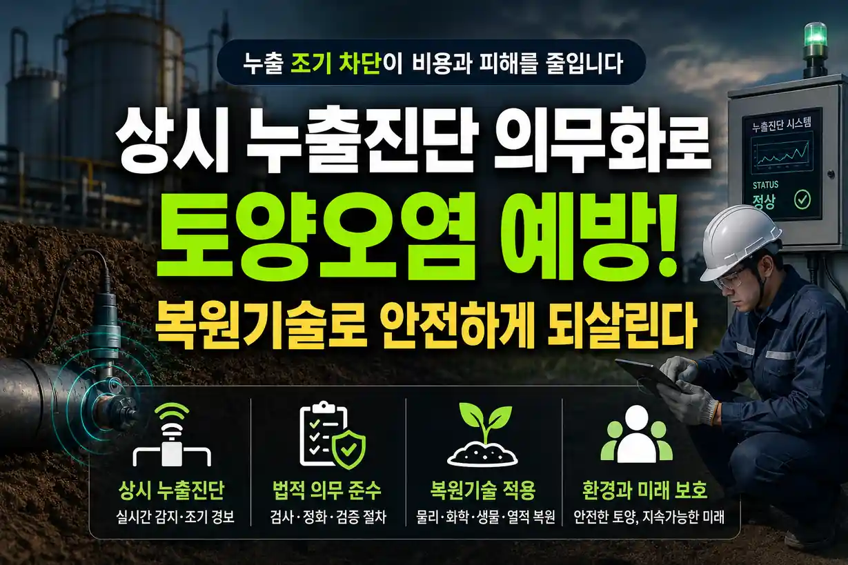 토양오염 유발 시설의 상시 누출진단