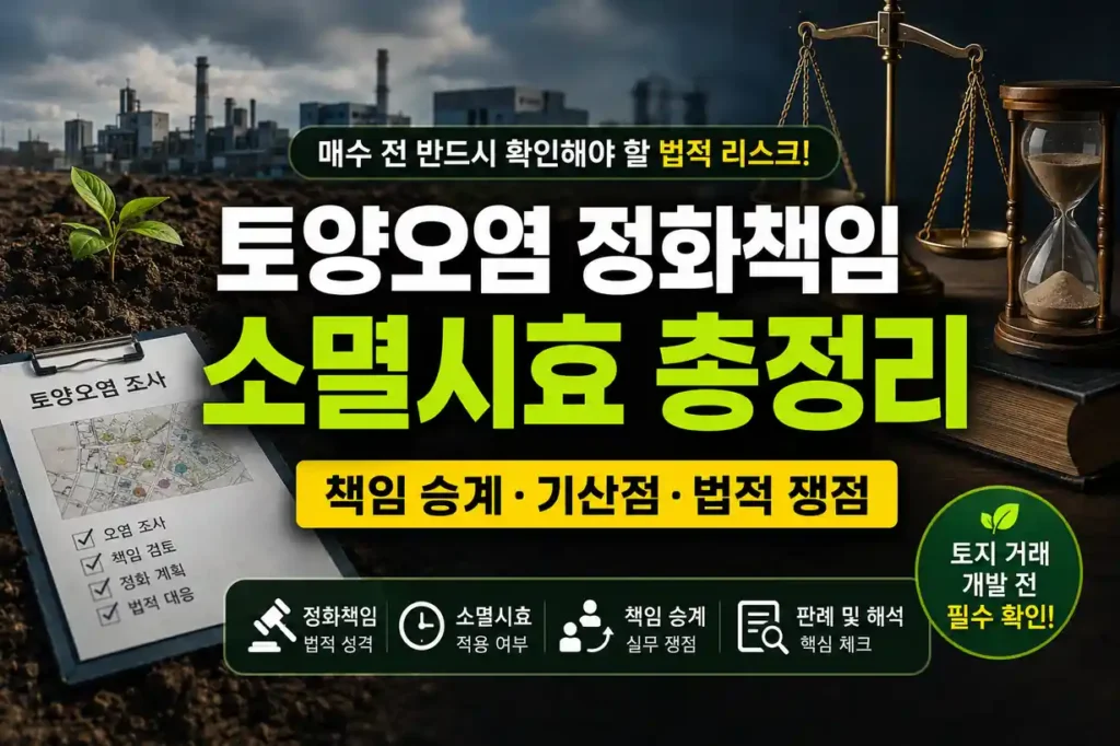 토양오염 정화 책임 소멸시효