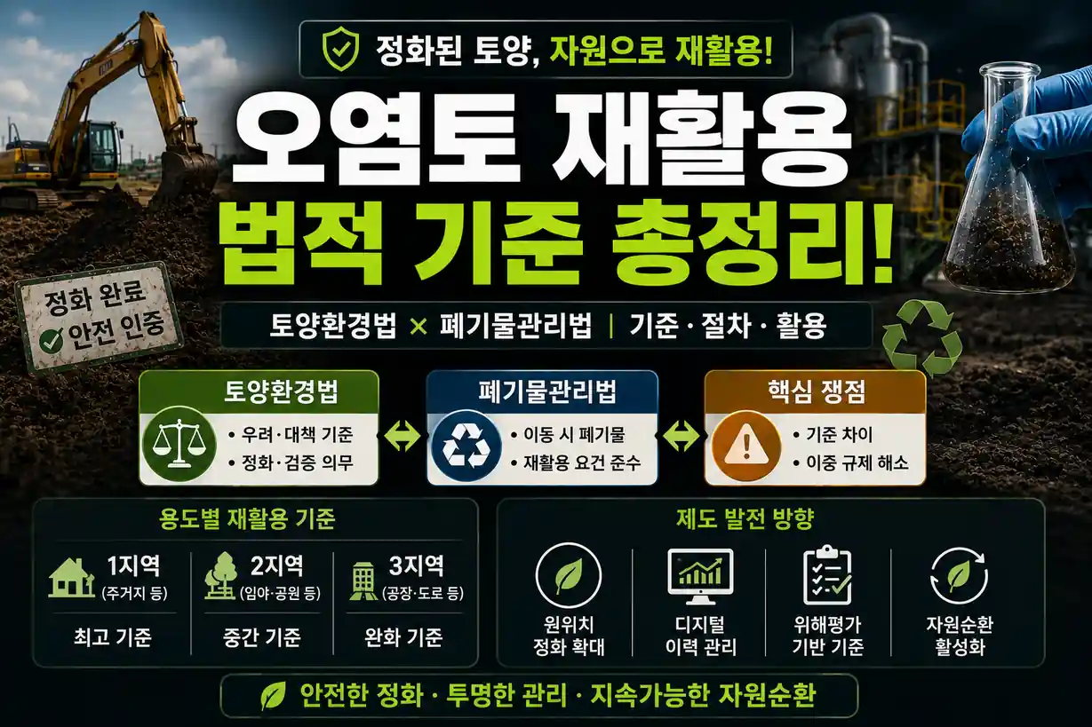 폐기물관리법과 토양환경법의 오염토 재활용