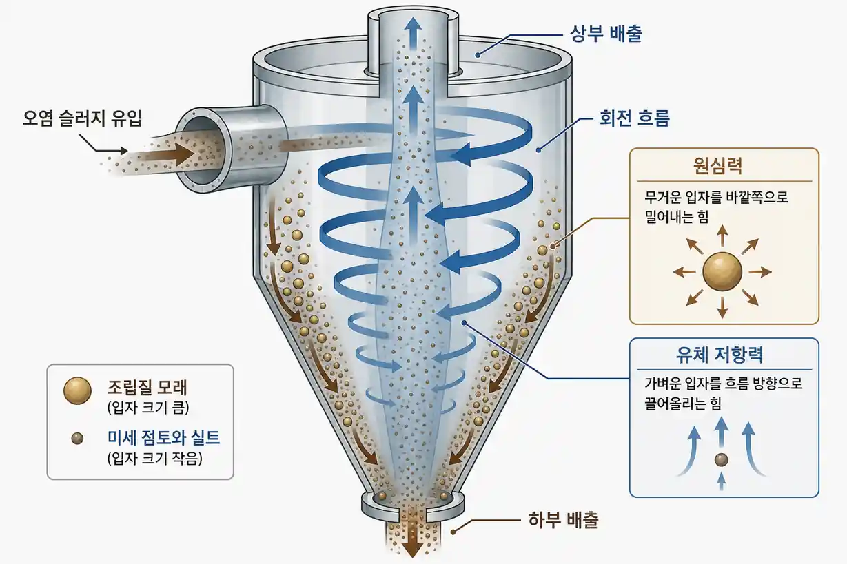 토양오염 복원기술 하이드로사이클론