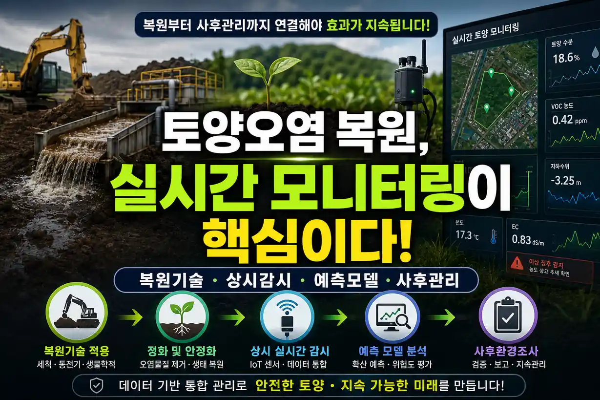 토양오염복원 사후환경조사 상시감시
