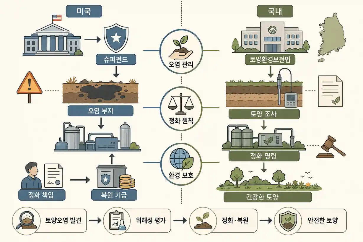미국 슈퍼펀드 제도와 국내 토양 환경 정책 비교